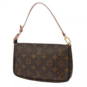 Louis Vuitton Brown Monogram Accessory Pochette Canvas Accessoires